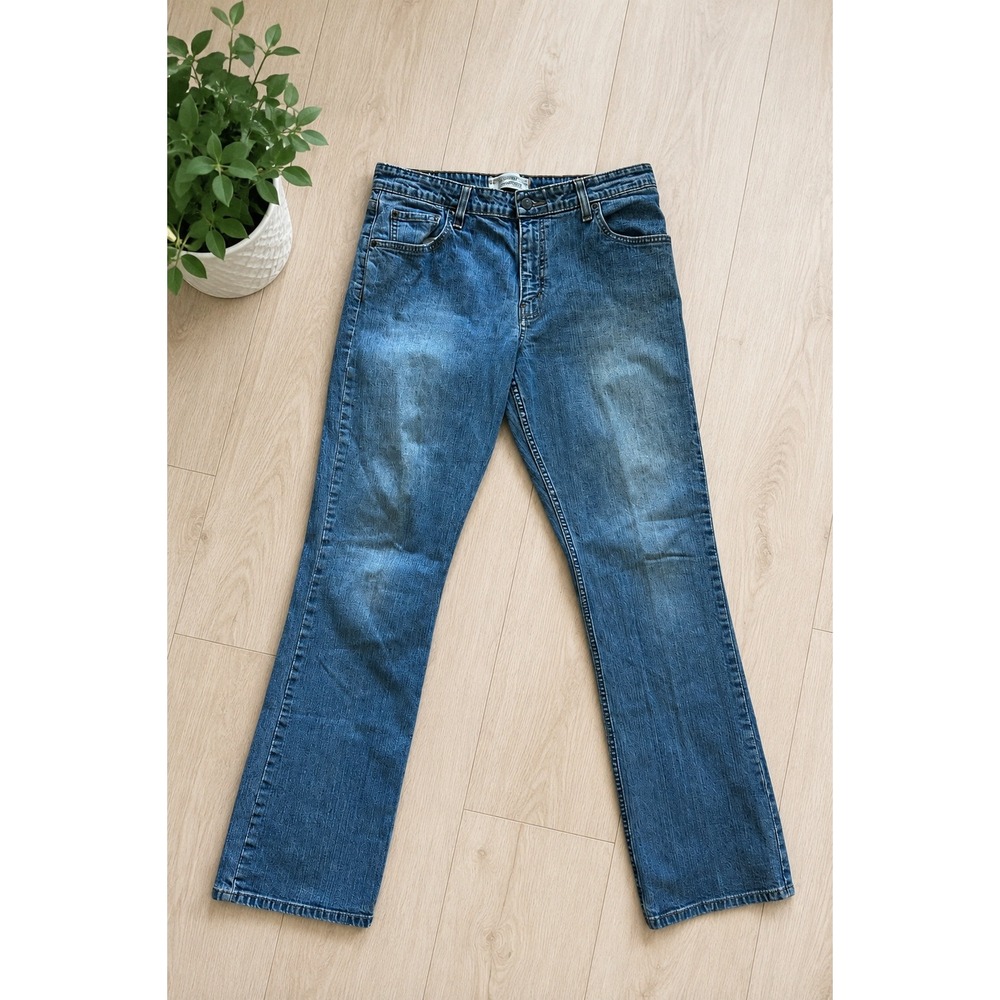 Levi Strauss Signature Mid Rise Bootcut Jeans Women Size 12M Vintage Y2K Denim‎